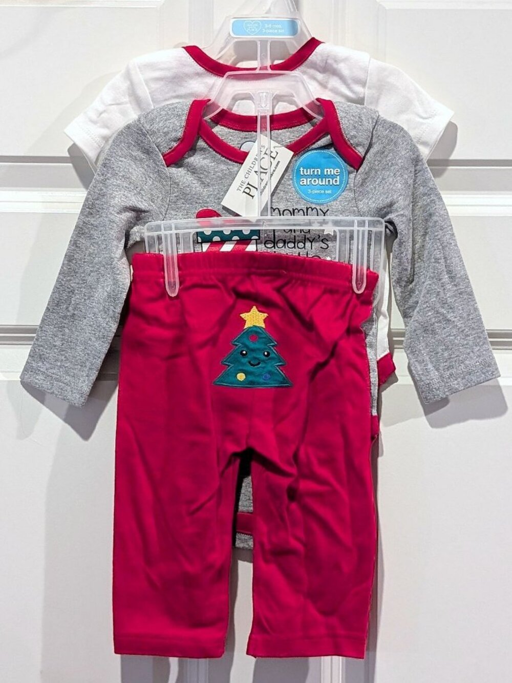 NWT Children's Place "My 1st Christmas" 3pc Suit 3-6Mo